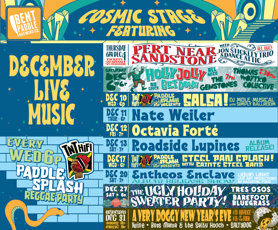 Live Music on the Cosmic Stage at Bent Paddle!