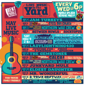 bent paddle live music in the yard schedule