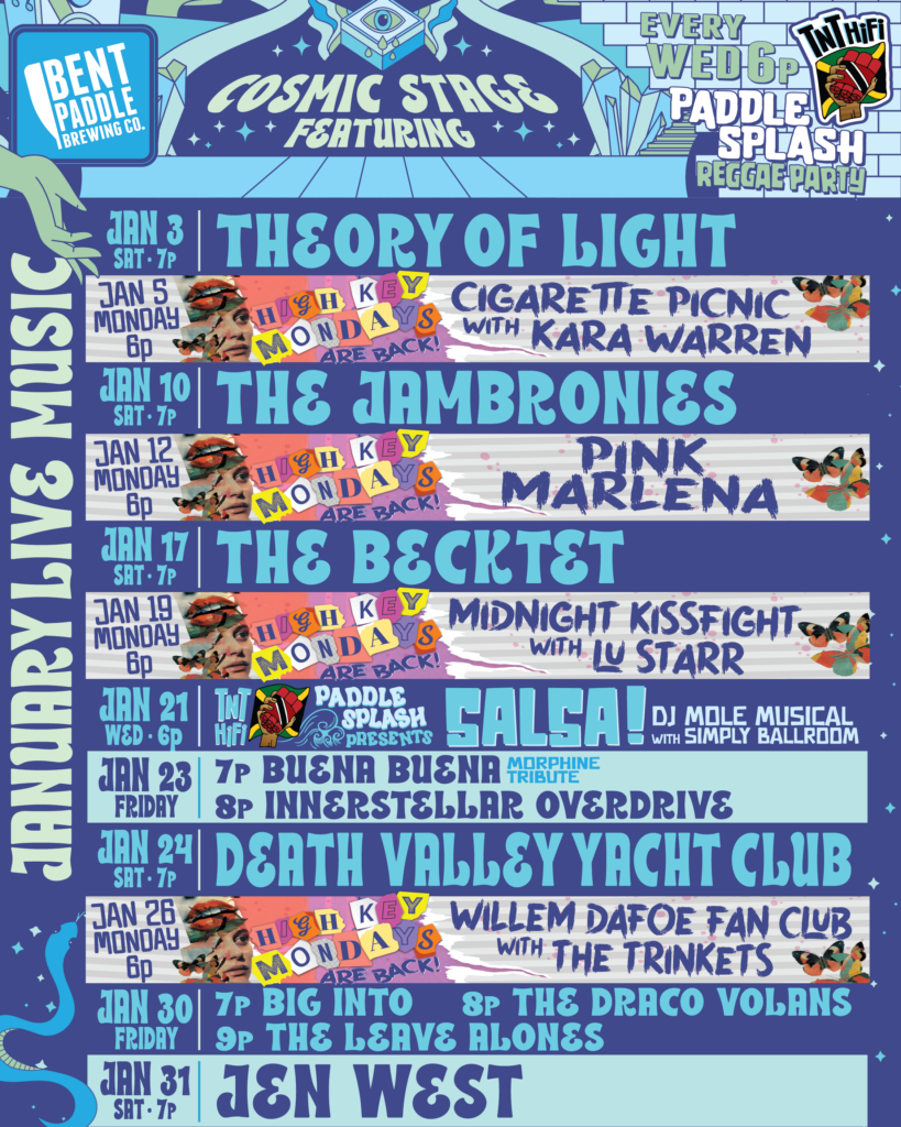 Live Music on the Cosmic Stage at Bent Paddle!