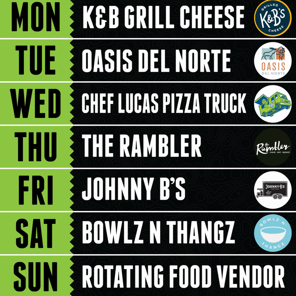 Bent Paddle Summer Food Truck Lineup