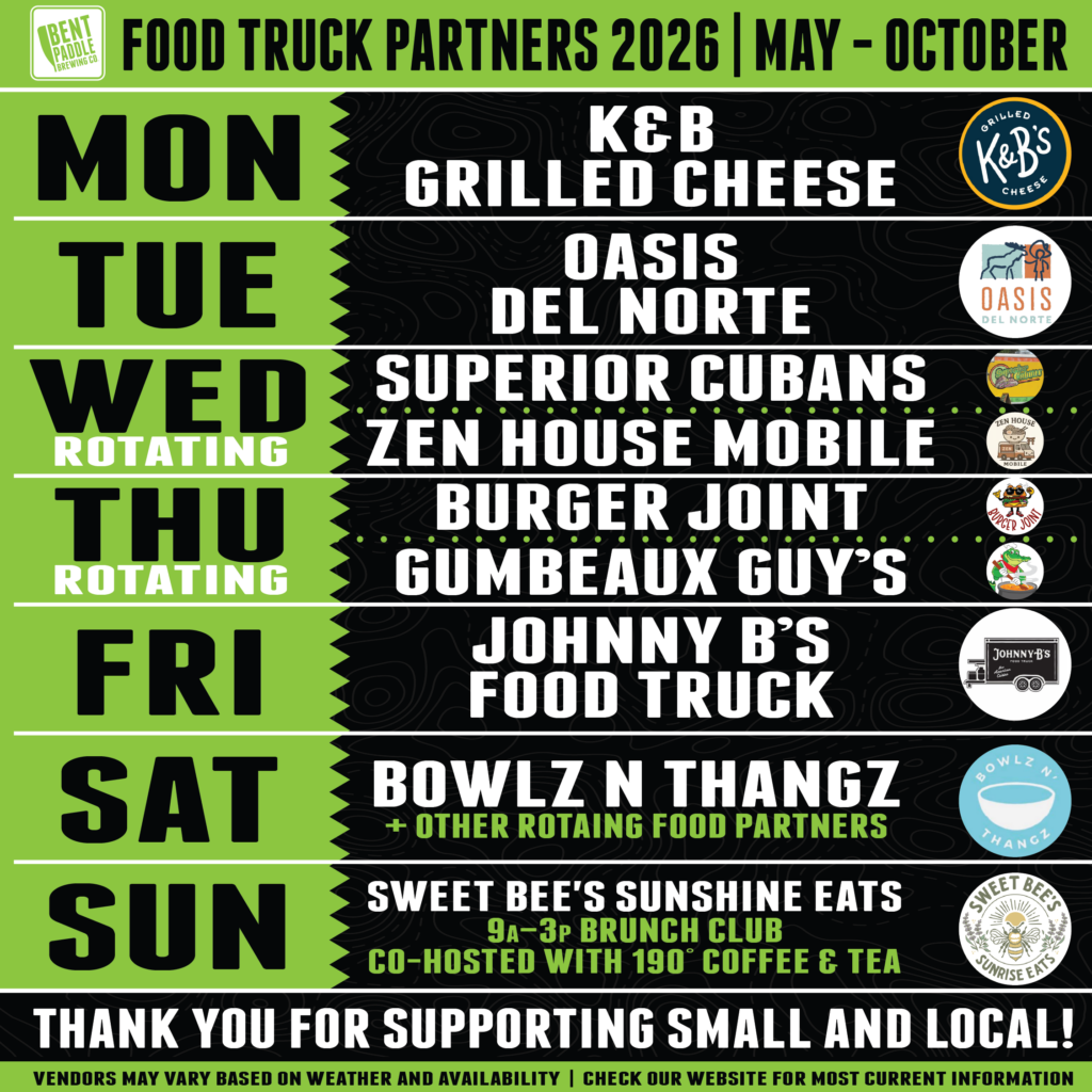 Bent Paddle Summer Food Trucks
